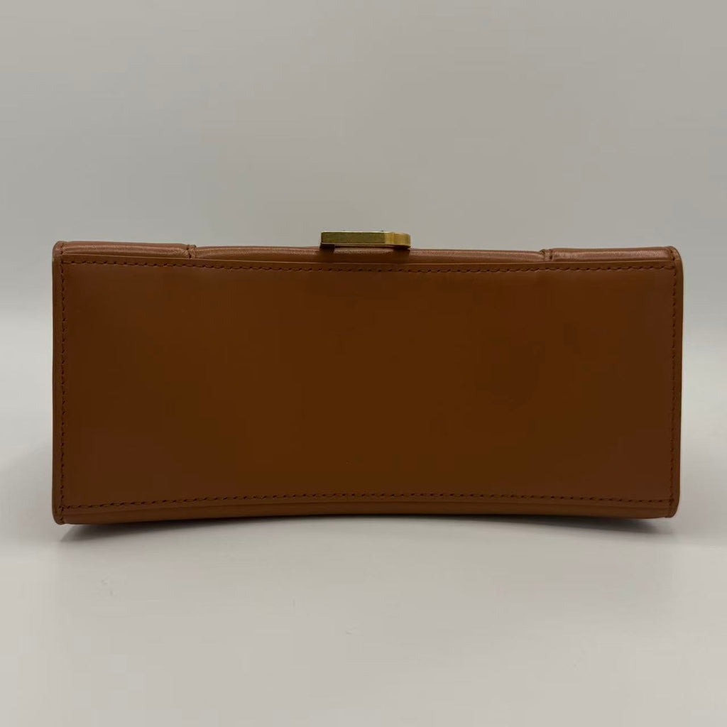 Hourglass Top Handle Bag Leather Small