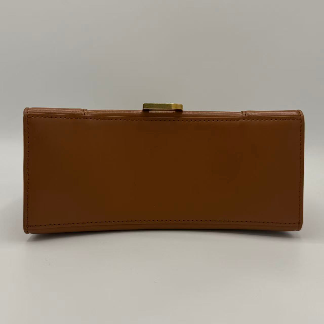 Hourglass Top Handle Bag Leather Small
