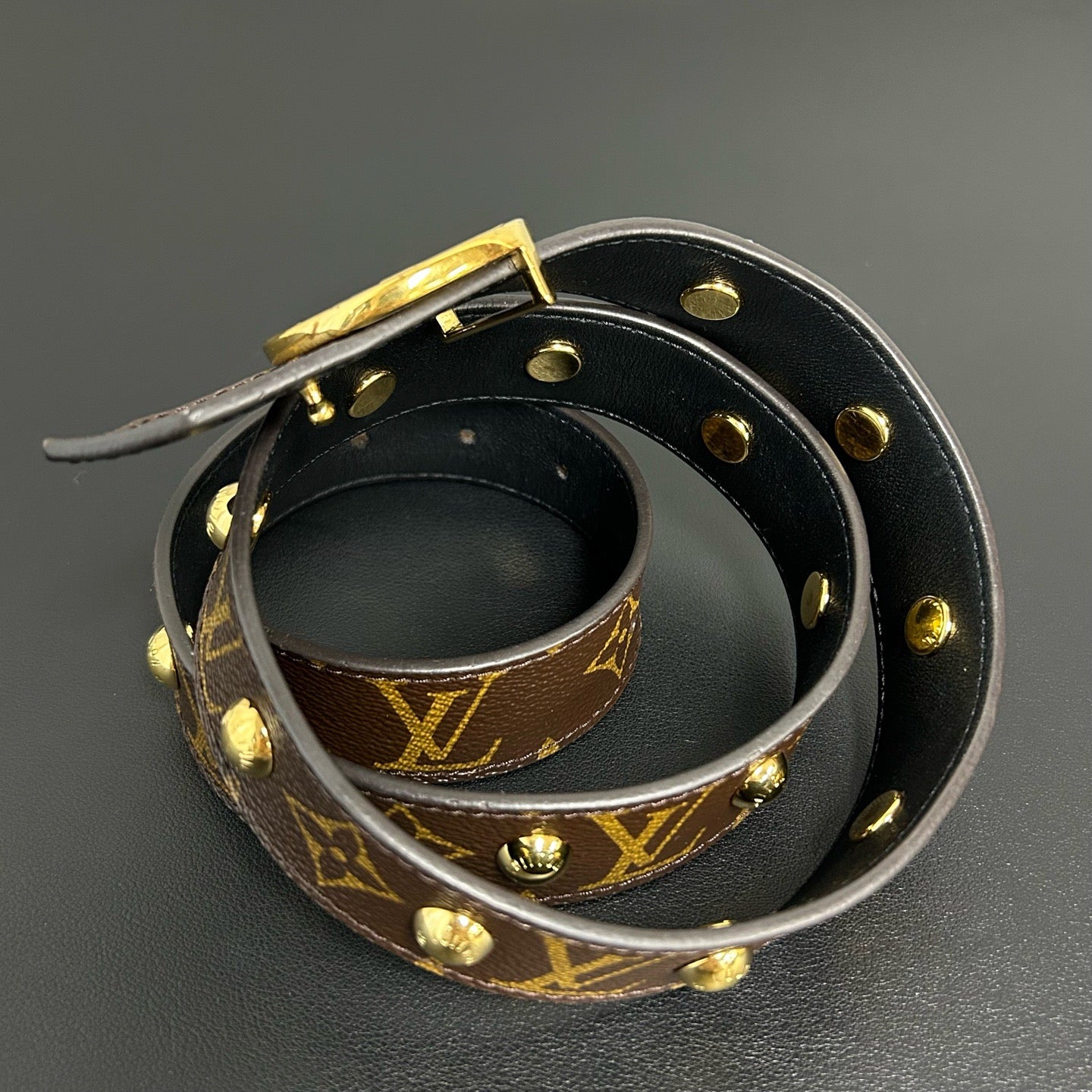 LV Circle Reversible Belt Monogram Canvas and Leather MediumTwins LDJ4335