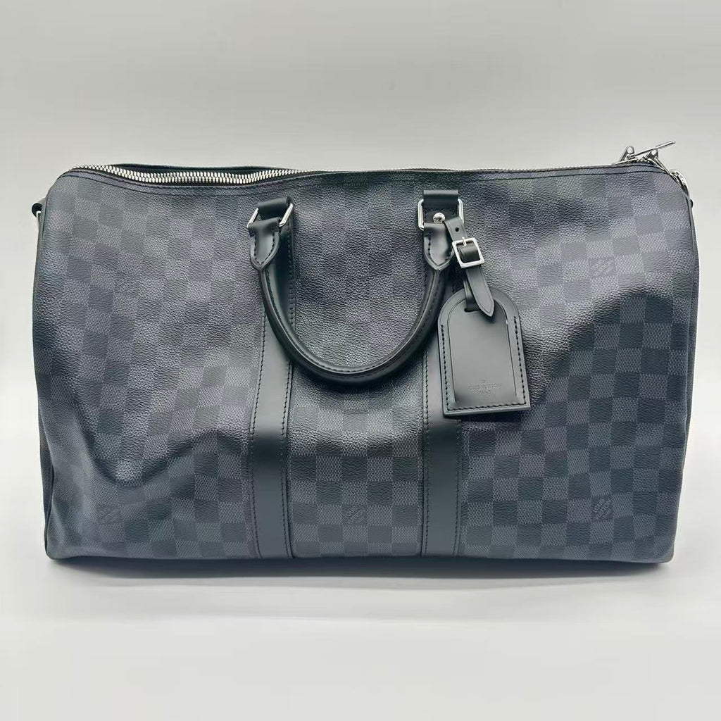 Keepall Bandouliere Bag Damier Graphite 45