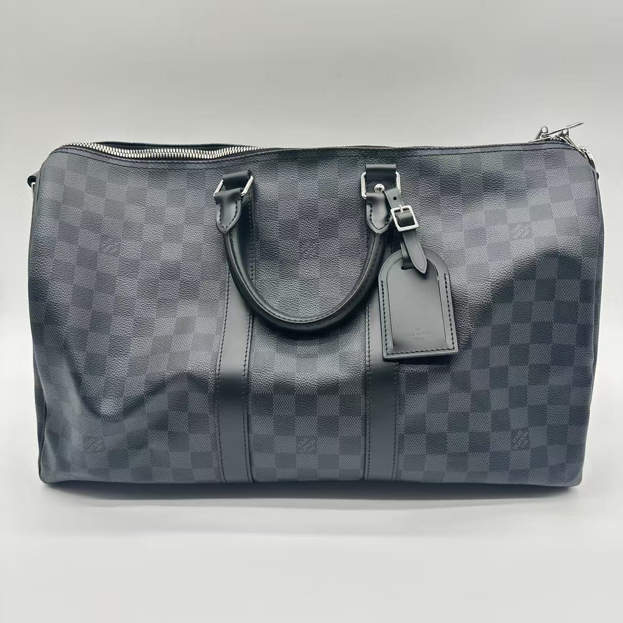 Keepall Bandouliere Bag Damier Graphite 45