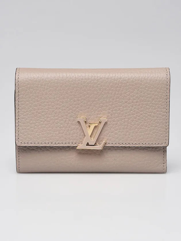 Taurillon Capucines Wallet Galet twins