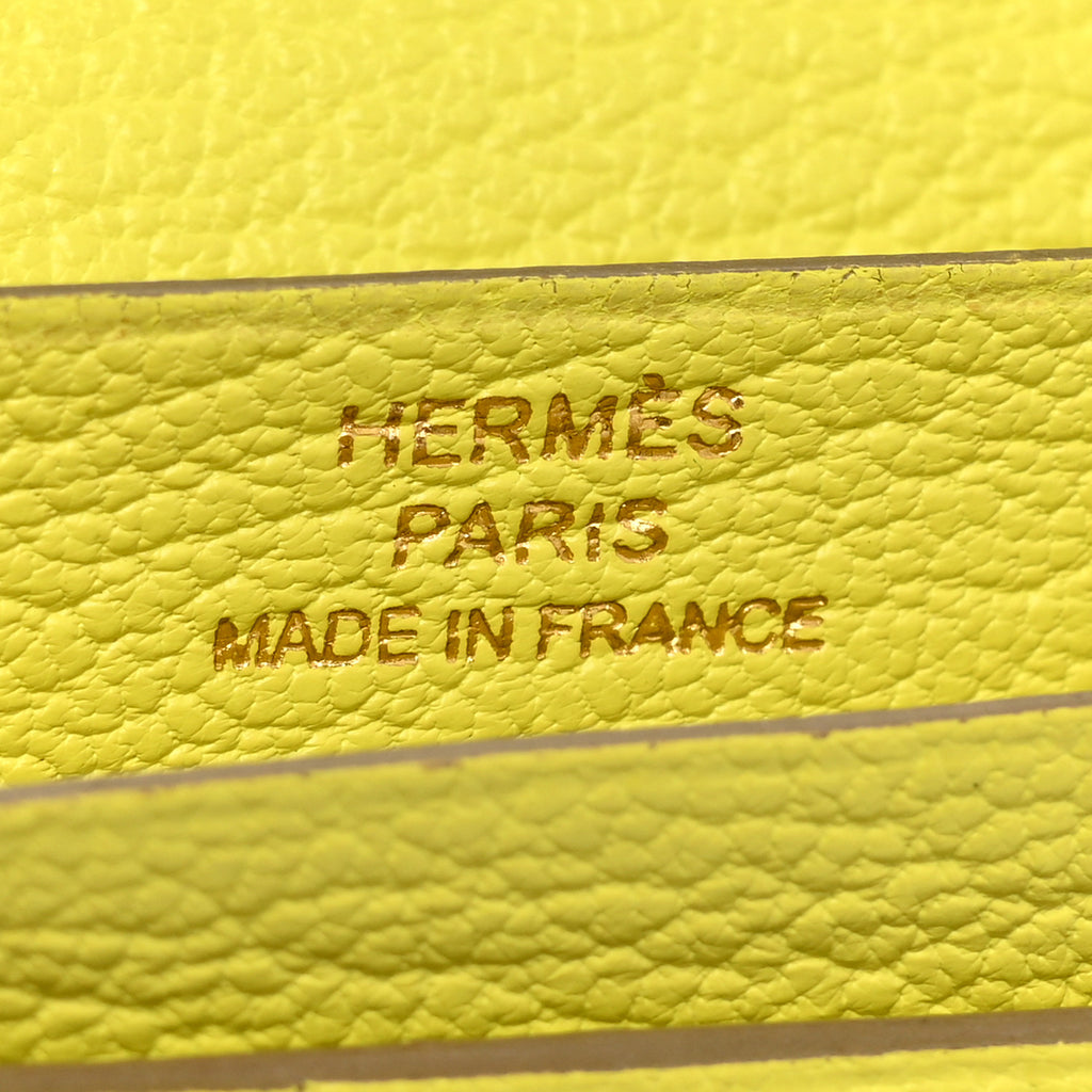 Chevre Mysore Bearn Gusset Wallet Lime - twins