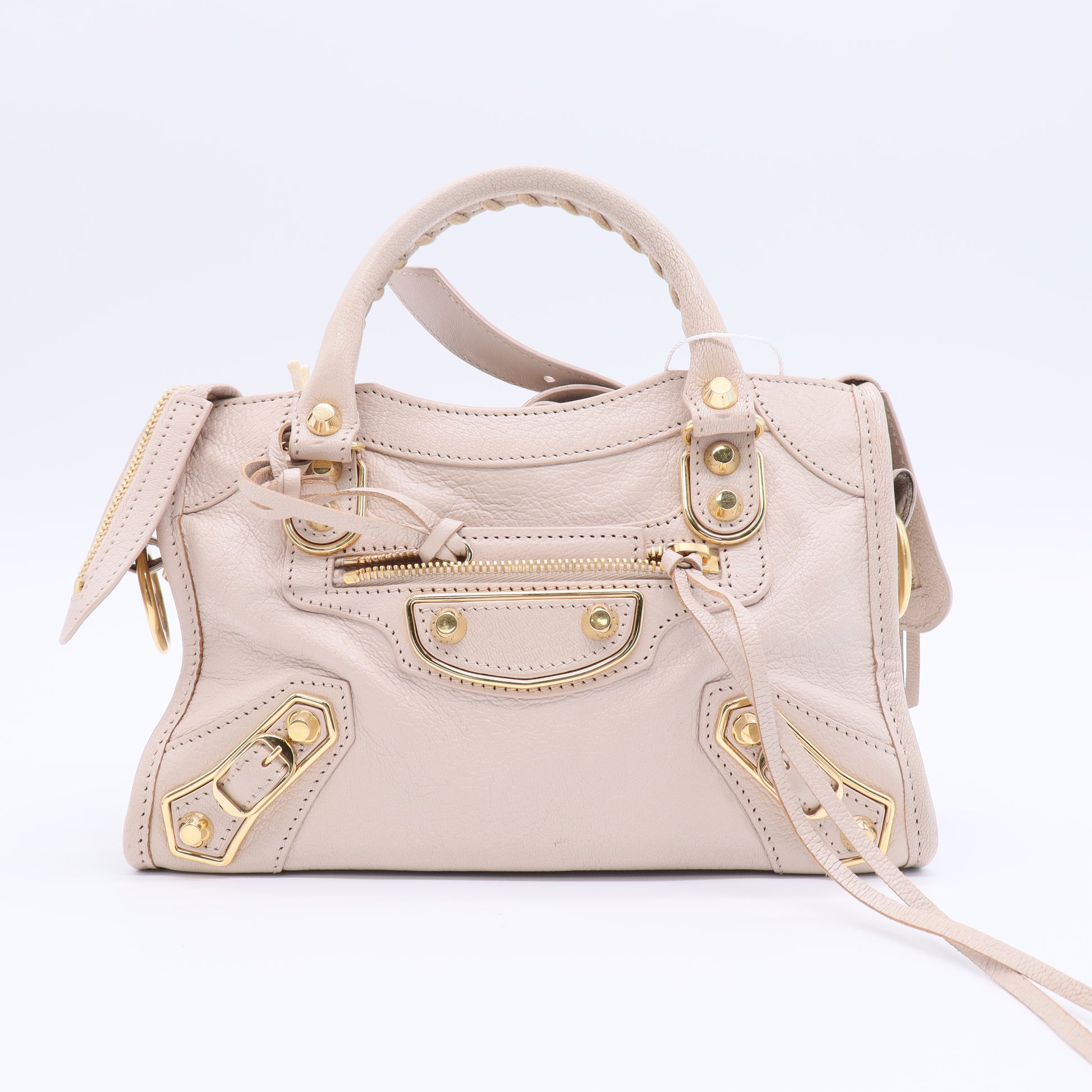 Motocross Metallic Edge Mini City Bag Gold Hardware Twins