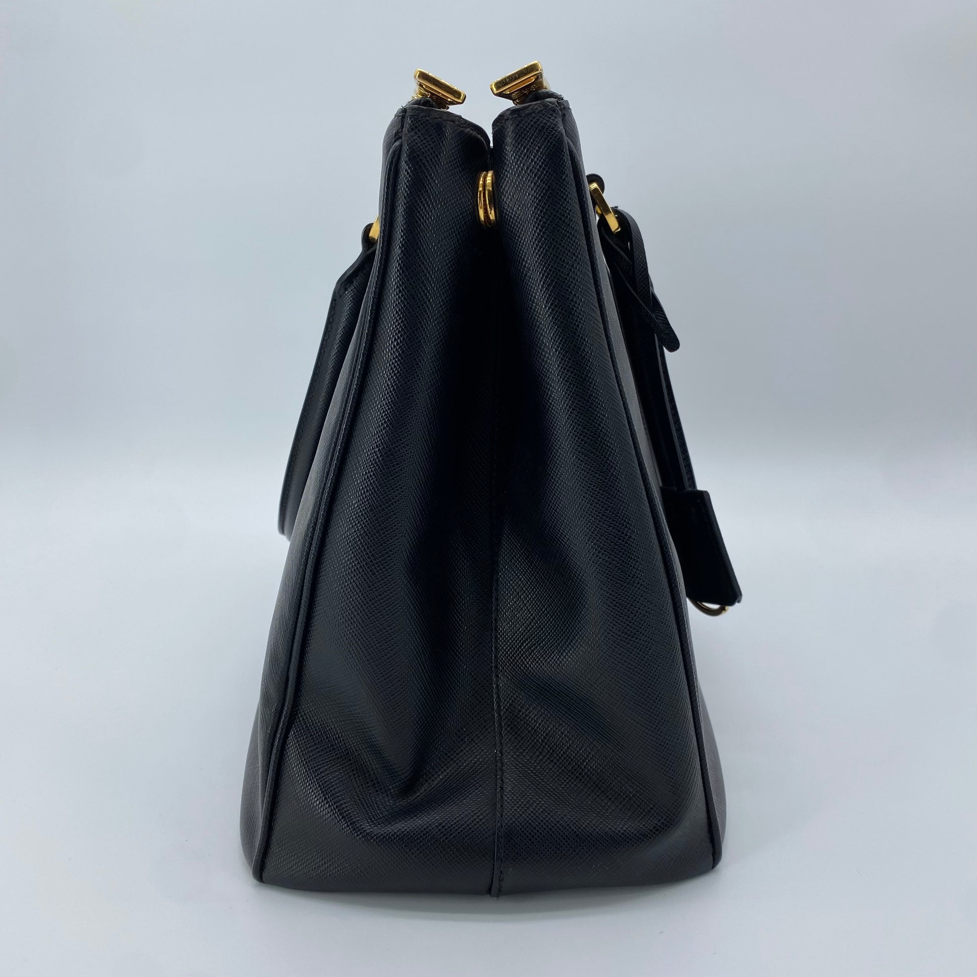 Galleria Double Zip Tote Saffiano Leather Medium