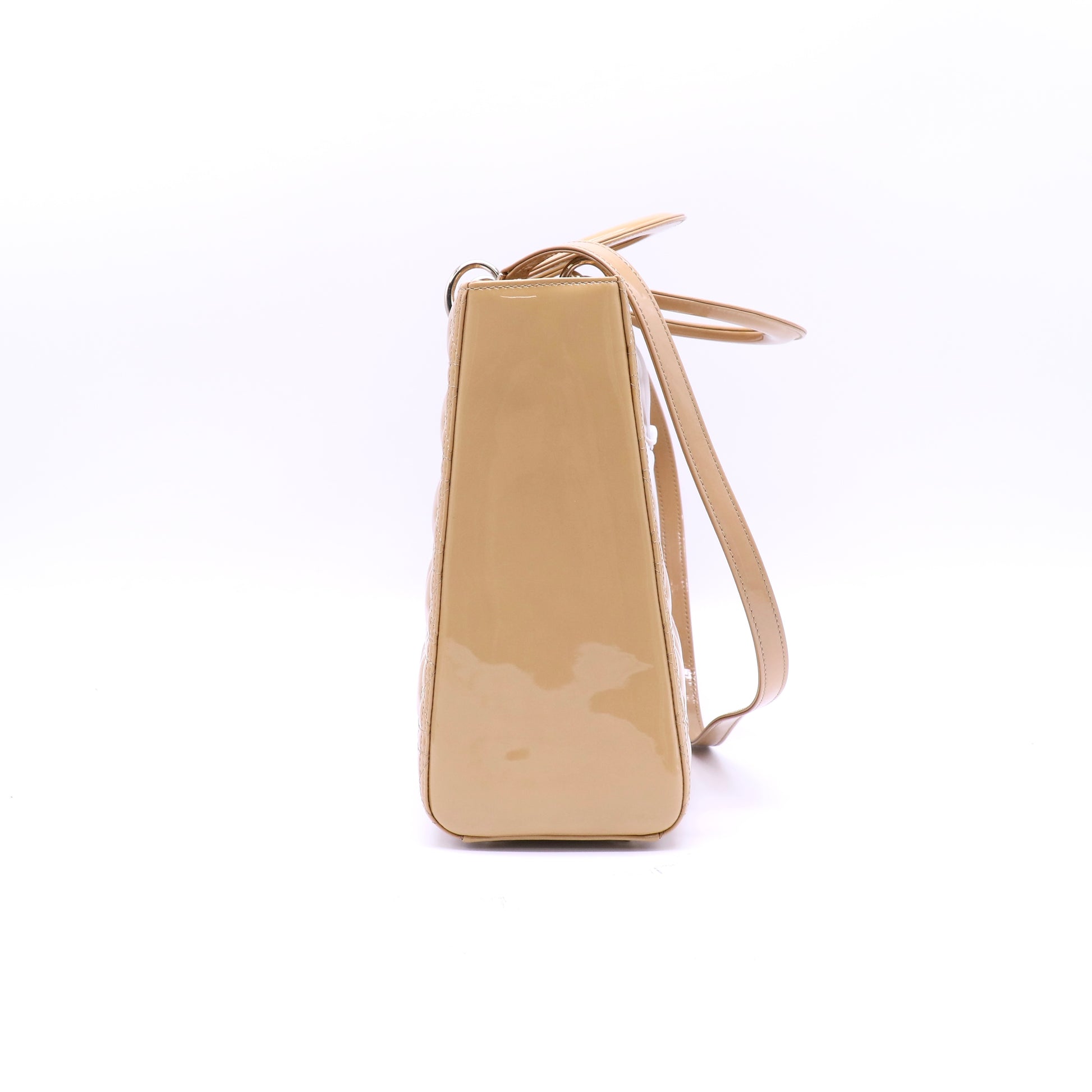 Lady Dior Bag Cannage Quilt Patent Large Twins B22335