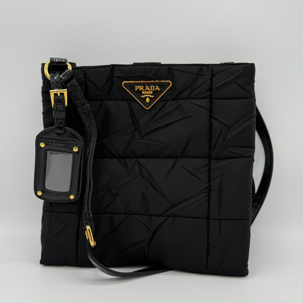 Naplak-Trimmed Tessuto Crossbody