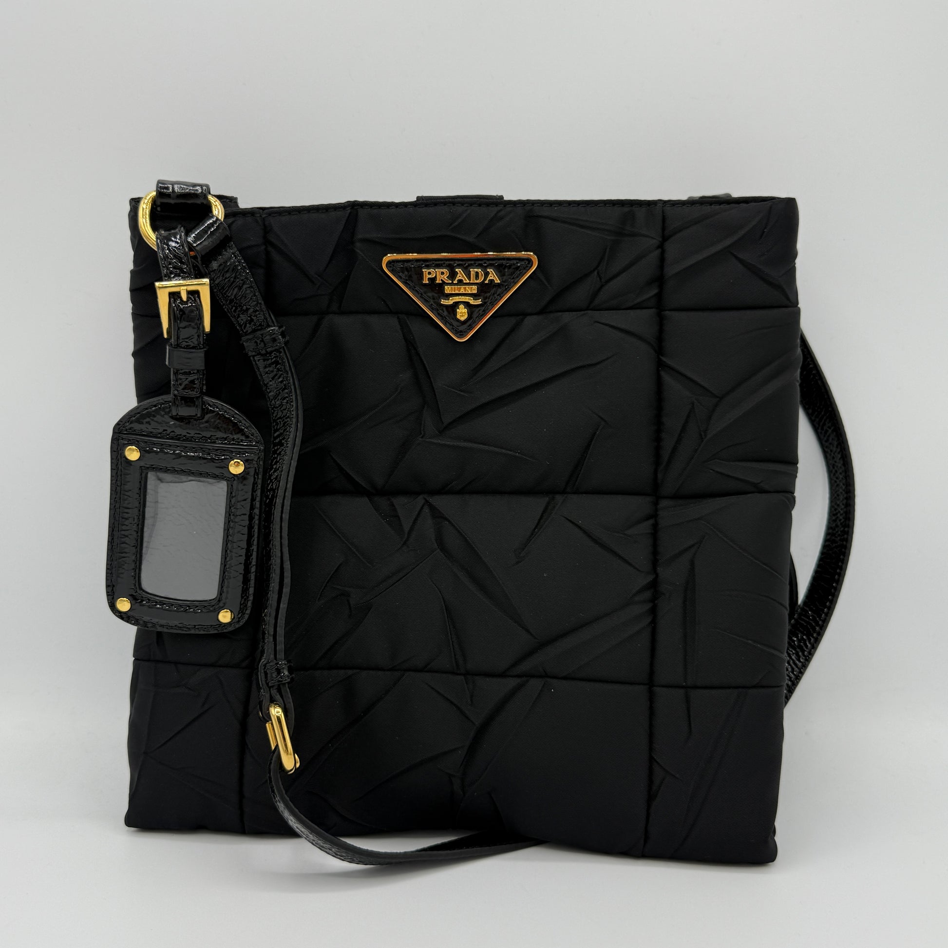 Naplak-Trimmed Tessuto Crossbody