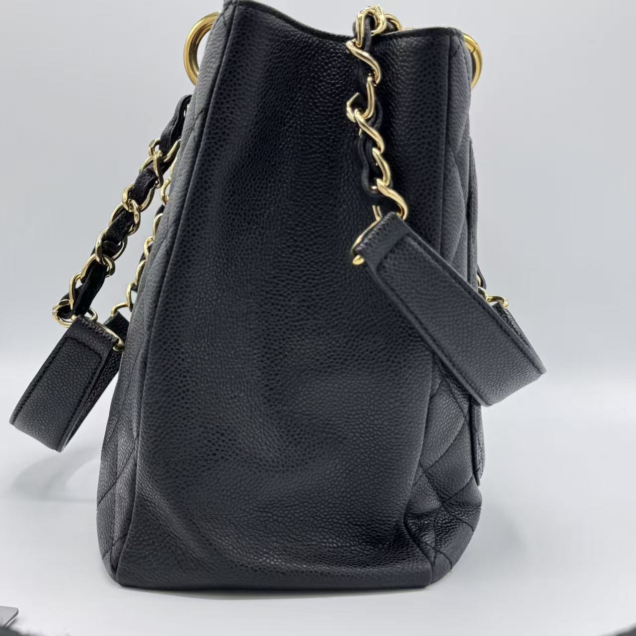 Chanel Grand Shopping Tote Quilted Caviar
