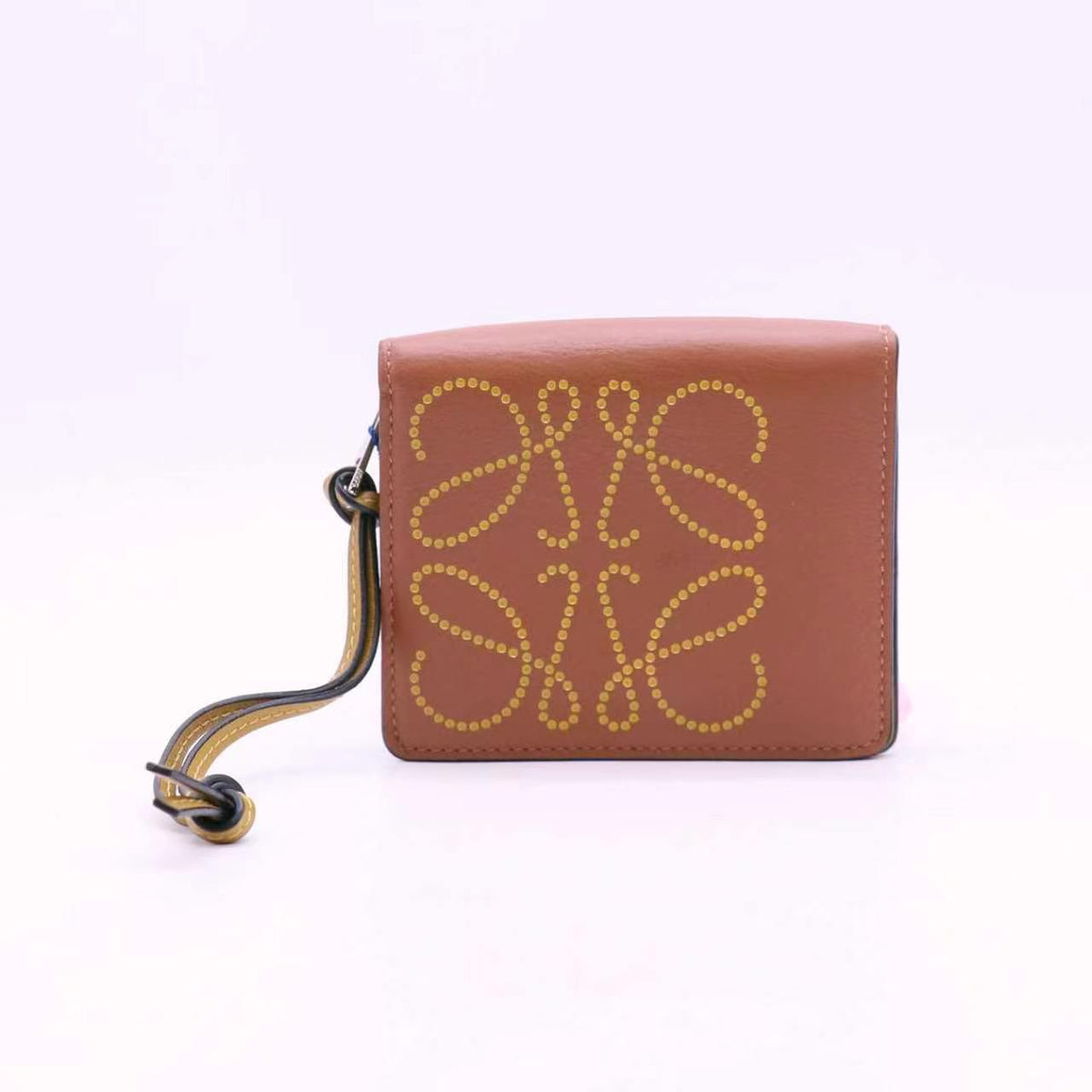 Anagram-Perforated Leather Wallet twins LDJ6795