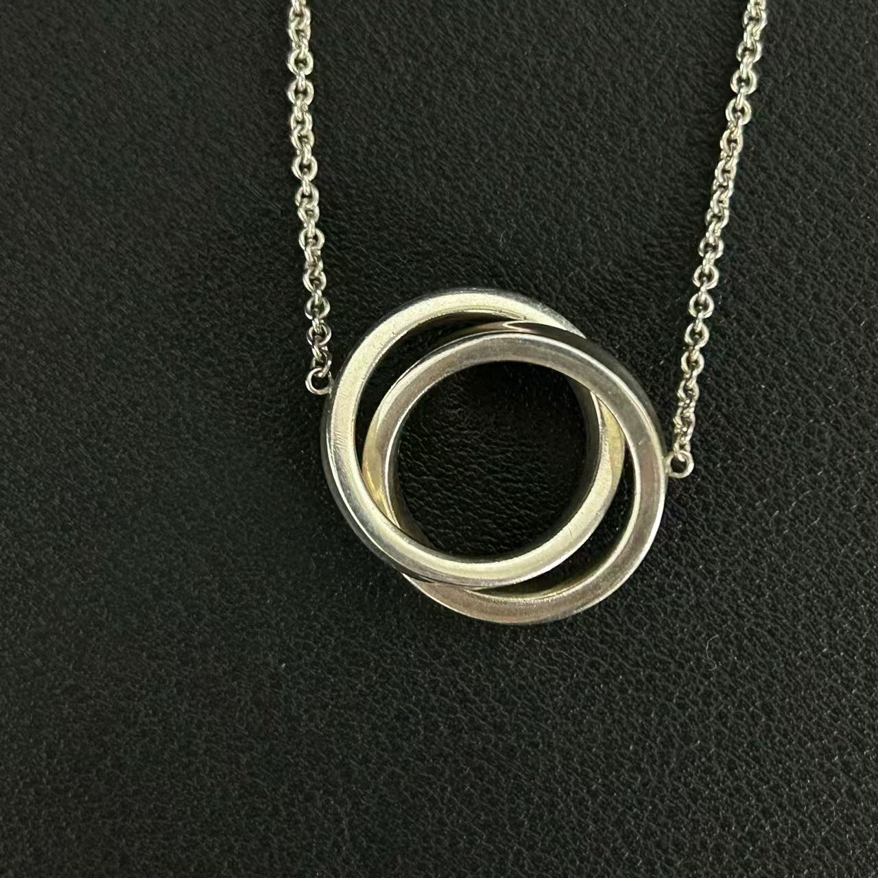 Tiffany 1837 Interlocking Circles Necklace twins LDJ3451