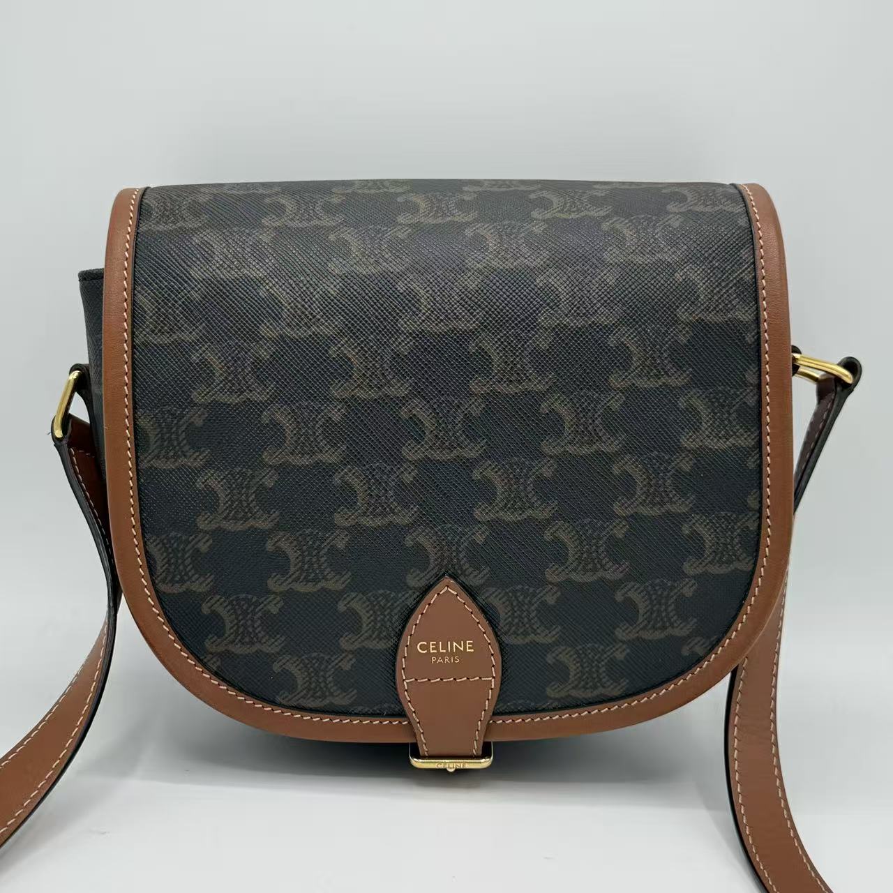 Folco Bag Triomphe Coated Canvas Large