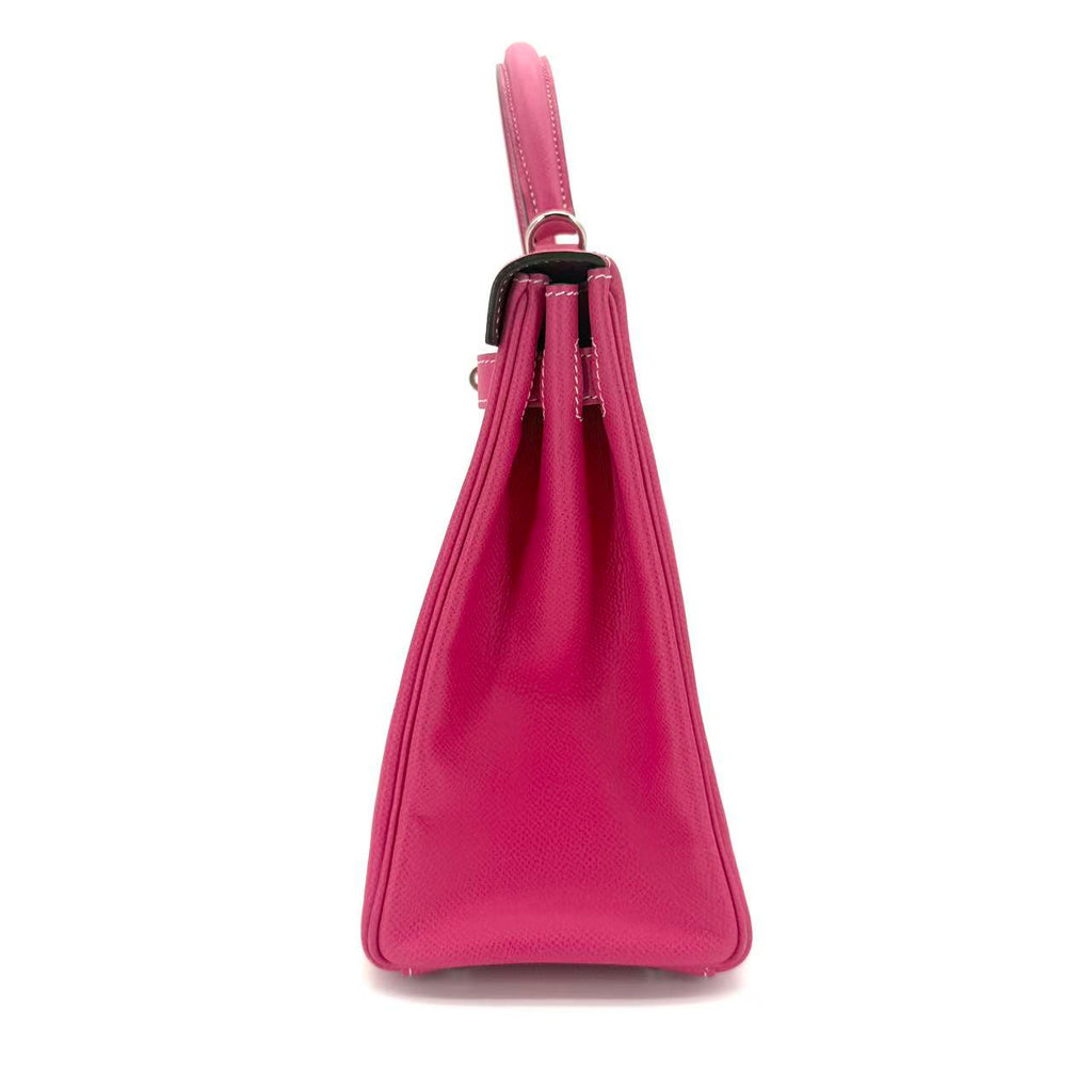 Kelly 32 Epsom E5 Rose Tyrien with Gold Hardware