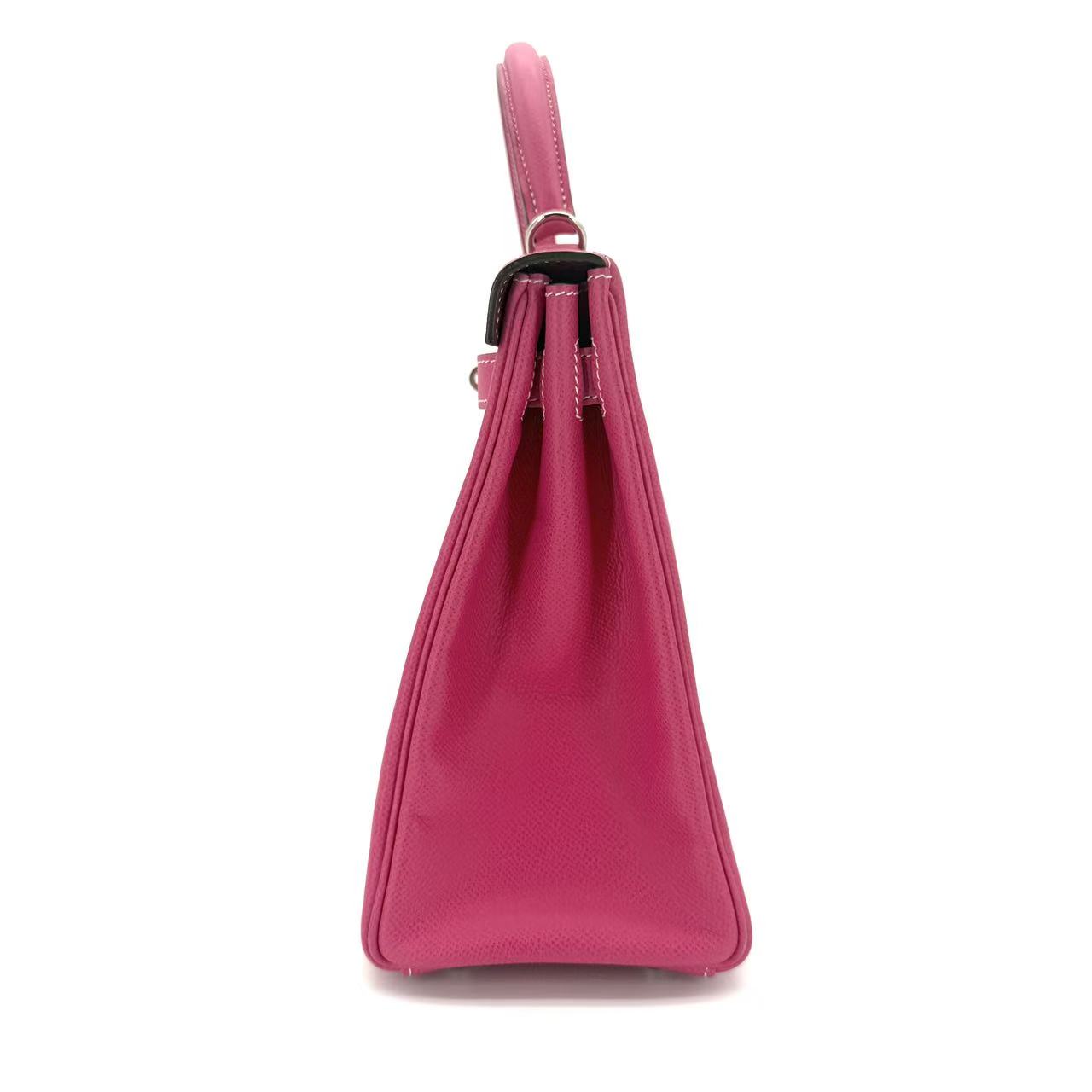 Kelly 32 Epsom E5 Rose Tyrien with Gold Hardware