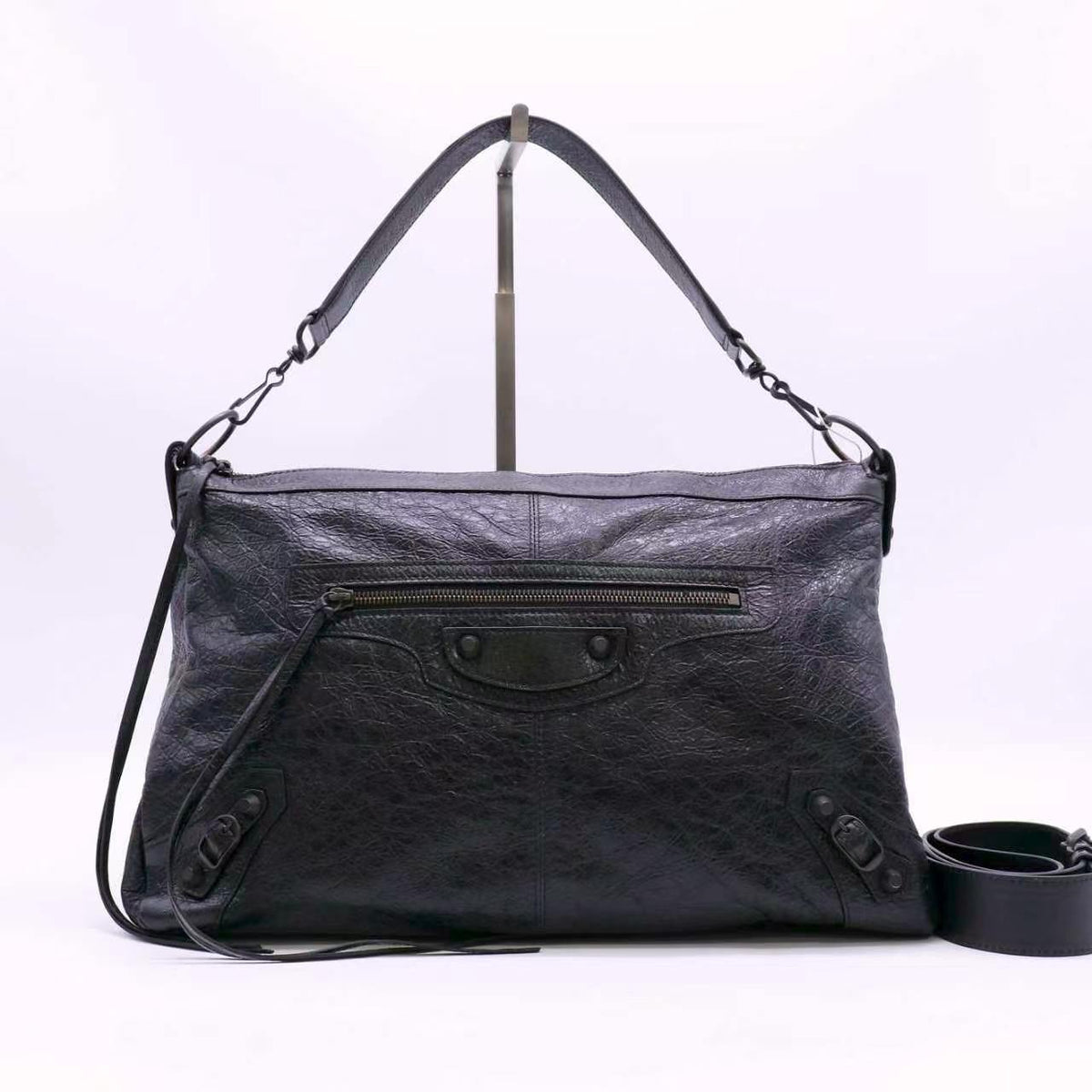 Balenciaga Agneau Arena Men Medium Le City Moto Black twins LDZ1382