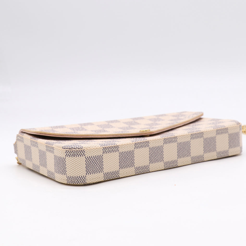 Louis Vuitton Coated Canvas Felicie Pochette New Edition twins LDJ5734
