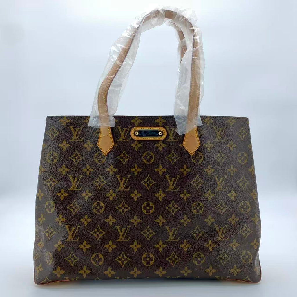 Wilshire Handbag Monogram Canvas MM