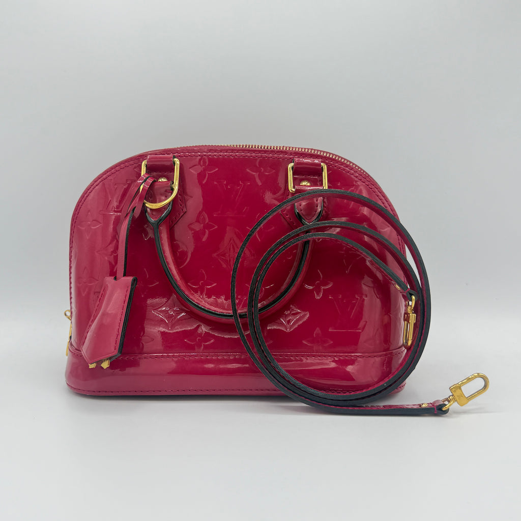 Alma Handbag Monogram Vernis BB