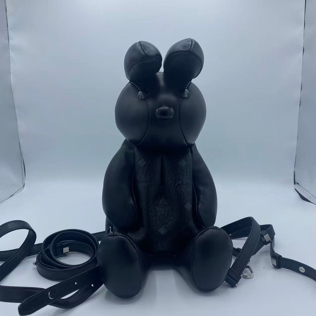 MCM Rabbit Cross Body Bag Black