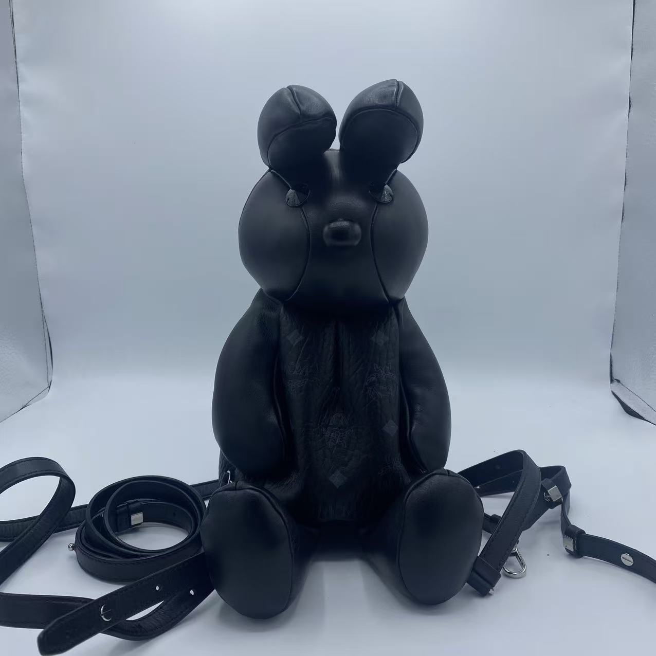 MCM Rabbit Cross Body Bag Black