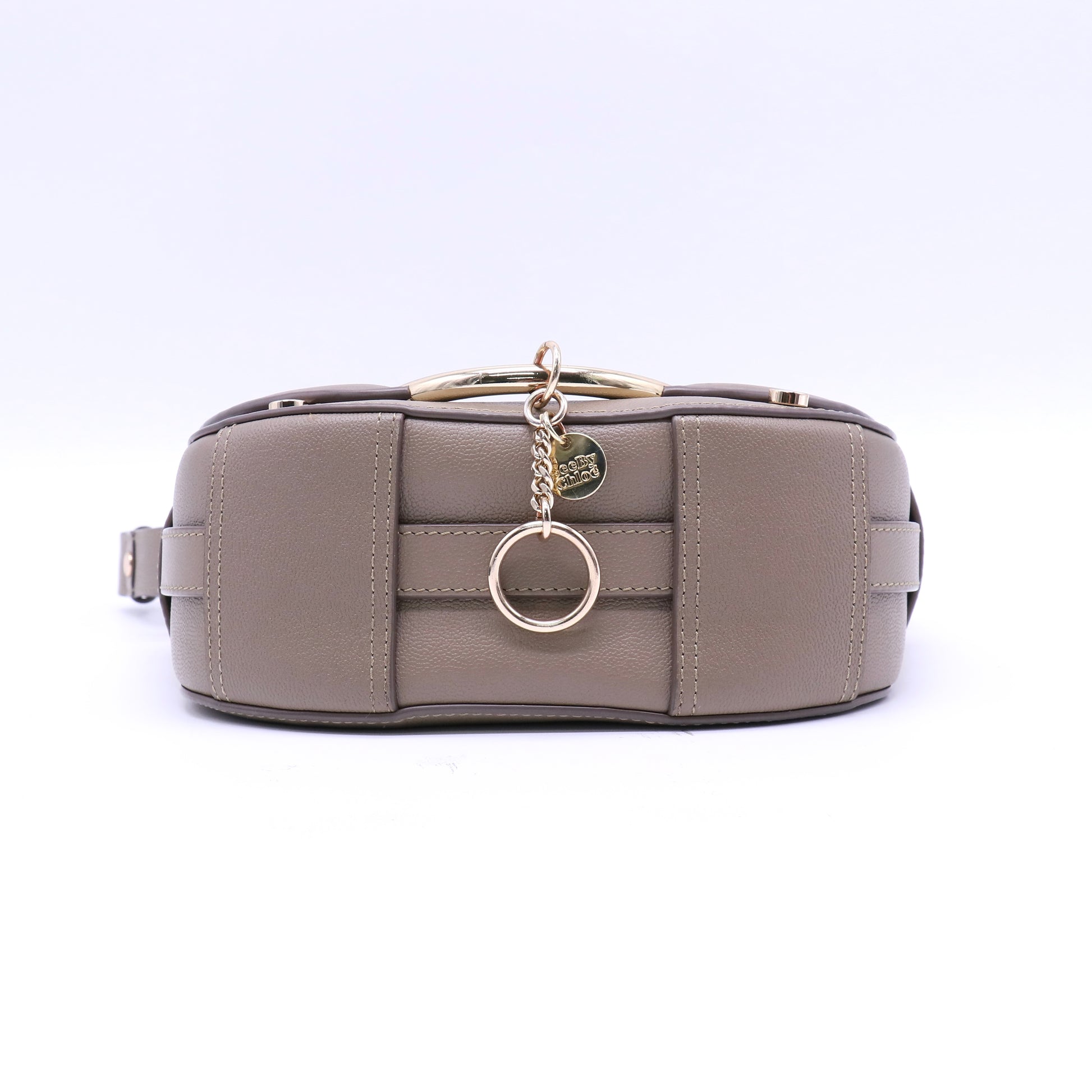 See by Chloé Grey Leather Mara Shoulder Bag Twins B22306