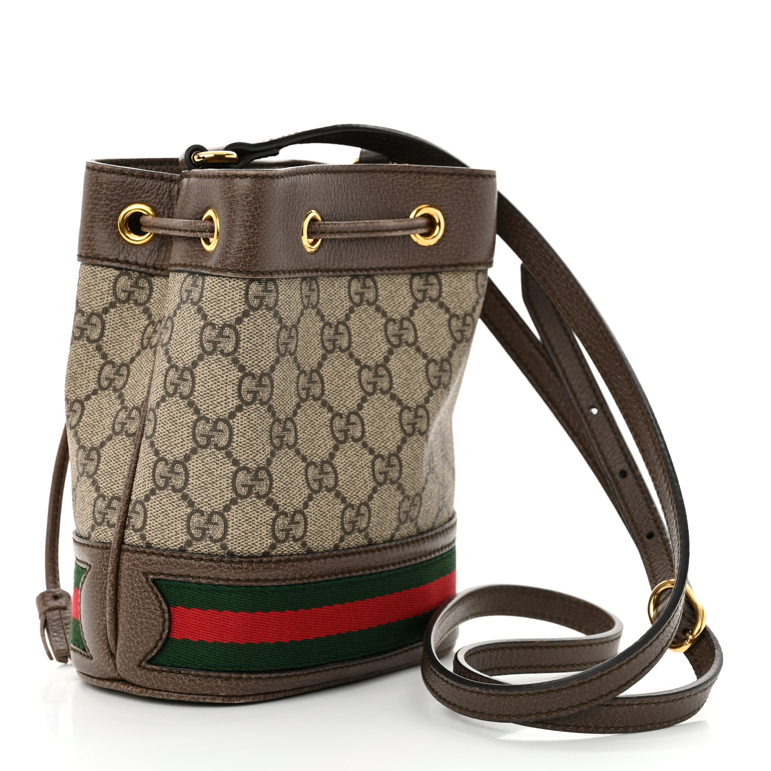 Ophidia Bucket Bag GG Coated Canvas Mini Twins