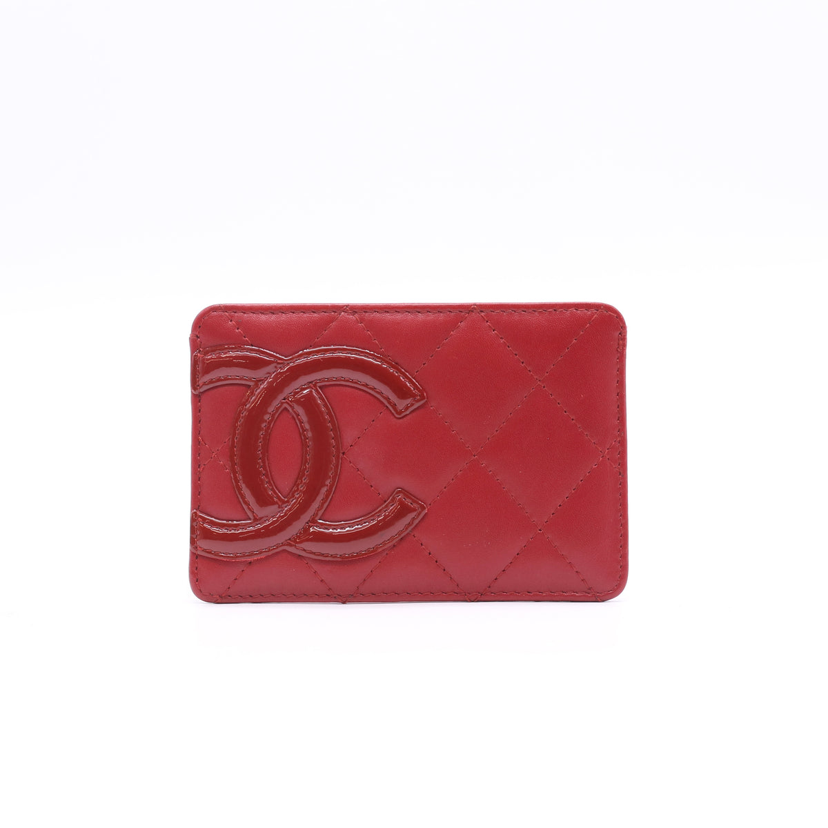 Chanel Calfskin Quilted Cambon Card Holder Twins LDJ6844
