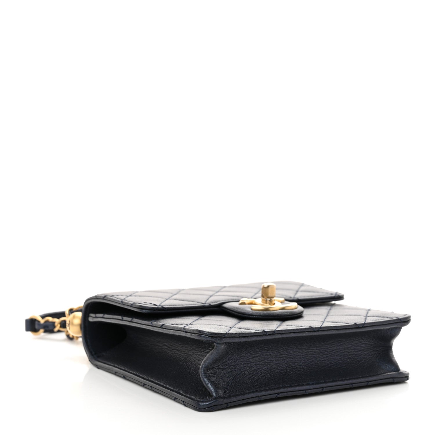 Iridescent Lambskin Quilted Chic Pearls Flap twins