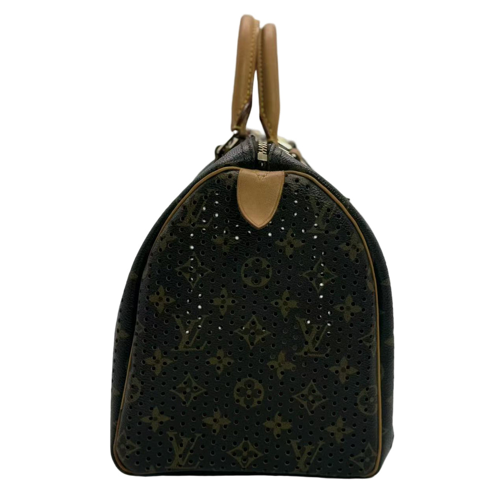 Speedy Handbag Perforated Monogram Canvas 30 Twins