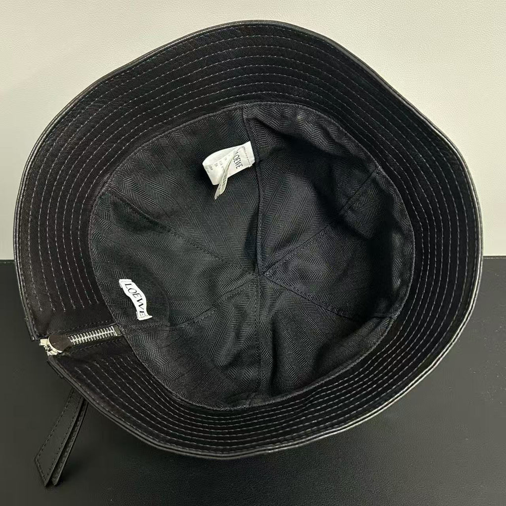 Loewe Bucket Hat Leather Twins LDJ3983