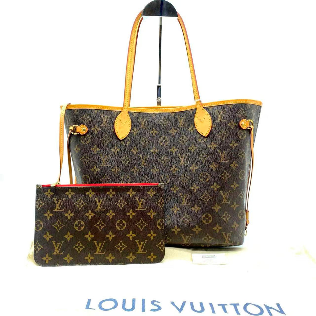 Neverfull MM With Pouch Peony Interior