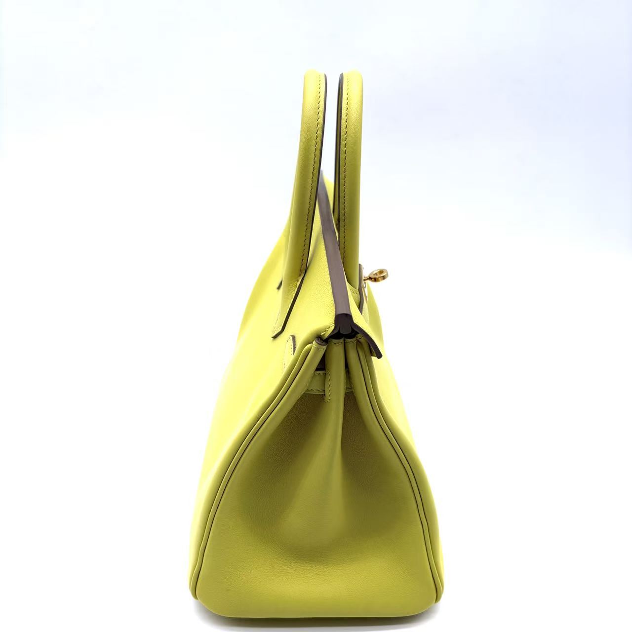 Birkin 25 Handbag Lime with Gold Hardware