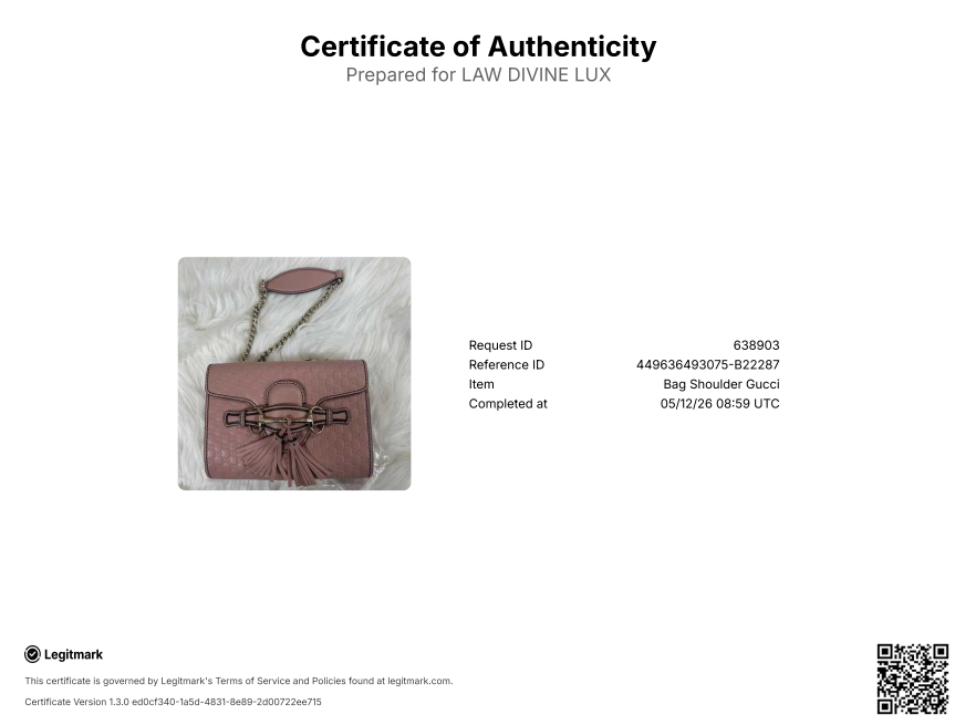Emily Chain Flap Bag Microguccissima Leather Mini Twins B22287
