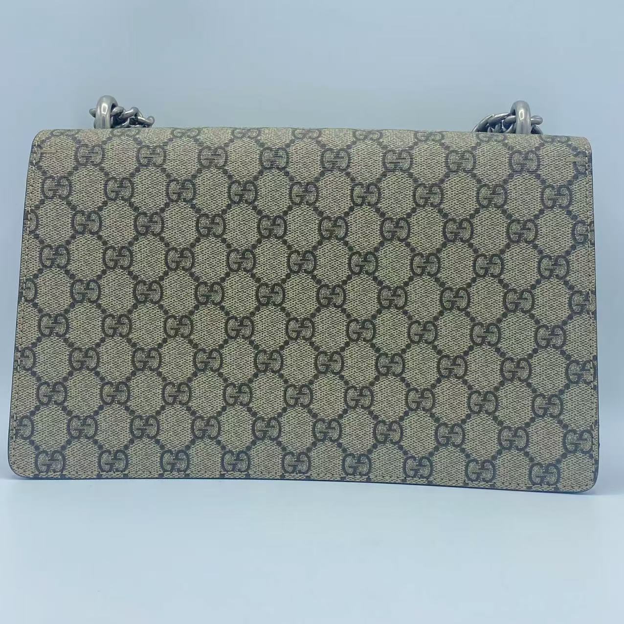 Gucci  GG Supreme Monogram Dionysus Shoulder Bag Red