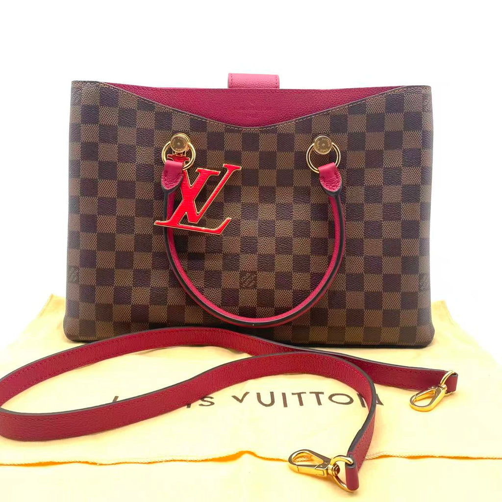 2019 Damier Ebene Riverside satchel
