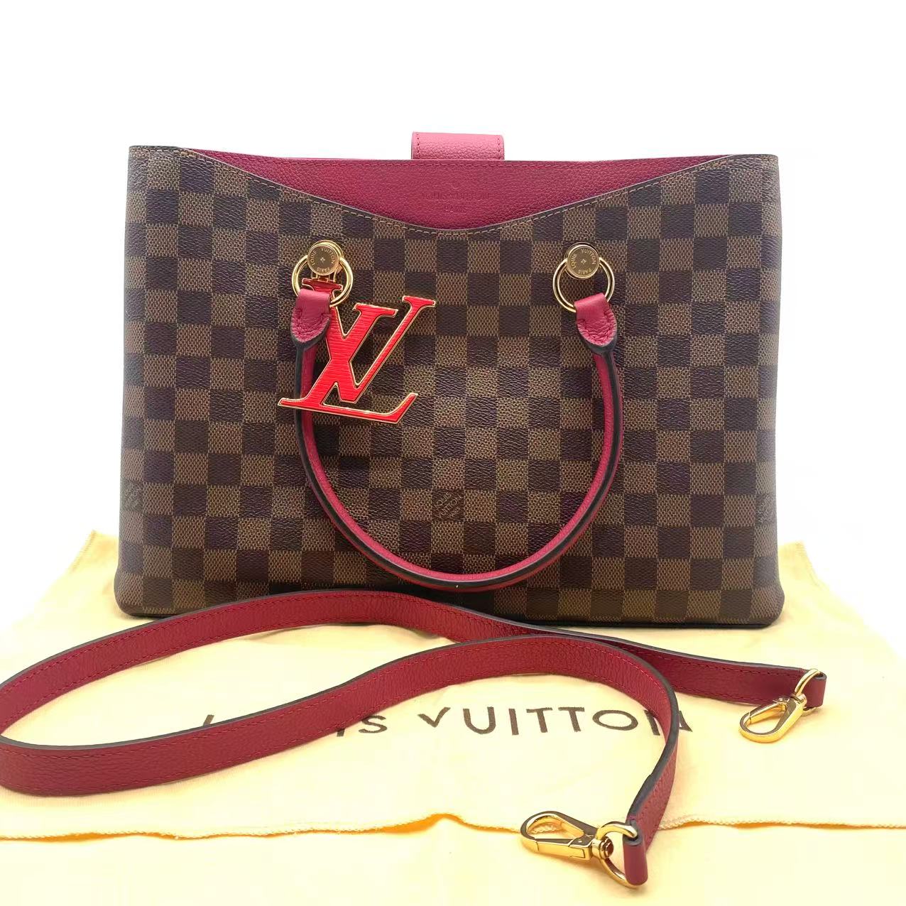 2019 Damier Ebene Riverside satchel