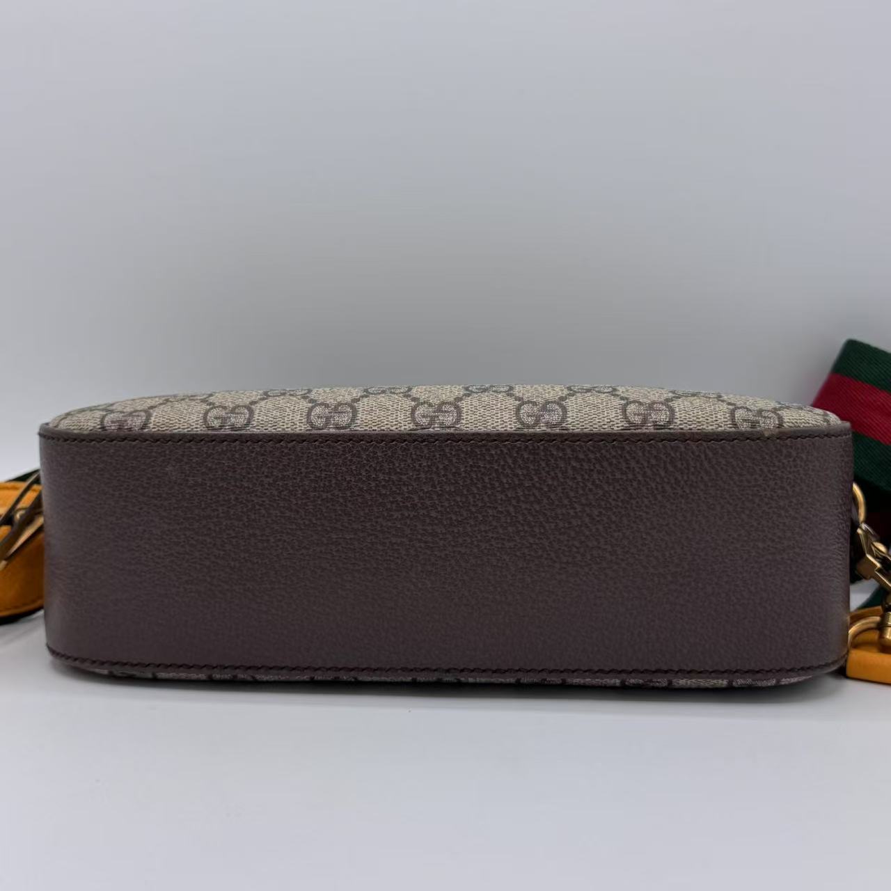 Gucci  GG Supreme Monogram Web Neo Vintage Shoulder Bag Beige New Acero Crop