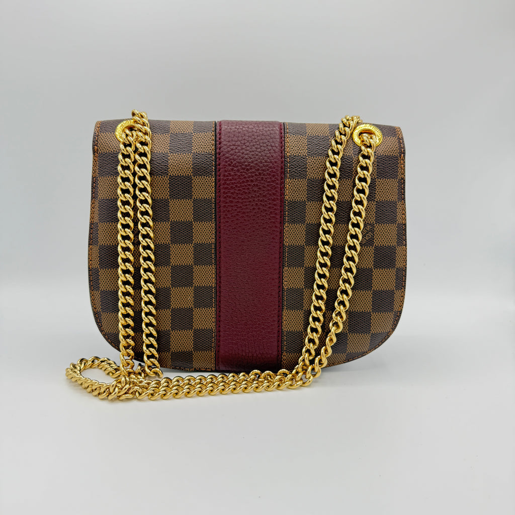 Wight Handbag Damier with Leather