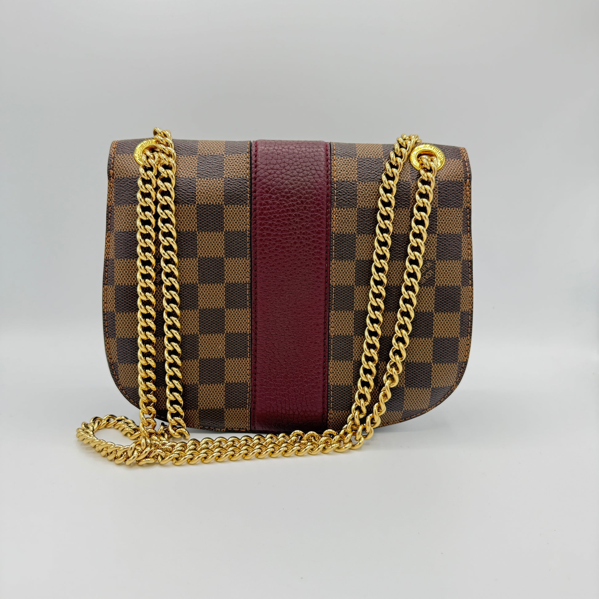 Wight Handbag Damier with Leather