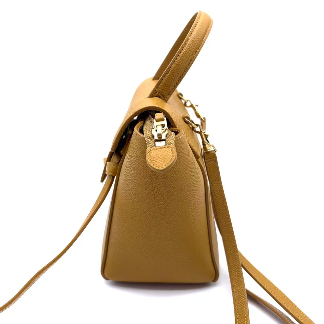 Nano Grained Calfskin Belt Bag satchel