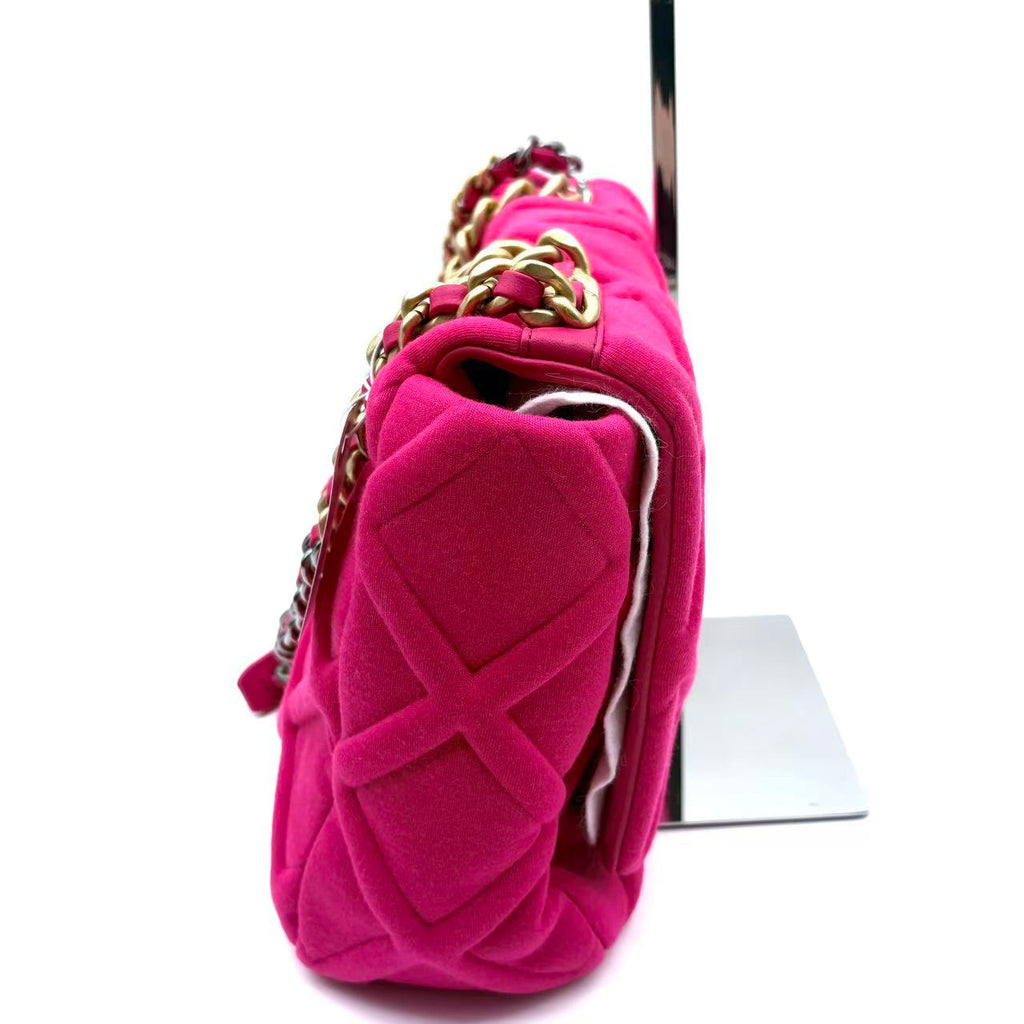 19 Flap Bag Quilted Jersey Maxi
