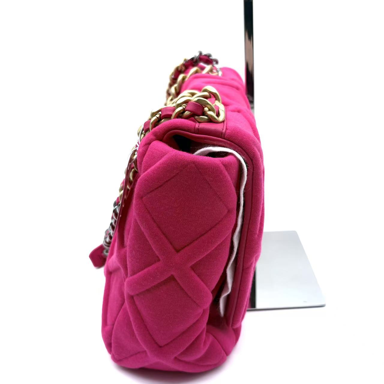 19 Flap Bag Quilted Jersey Maxi