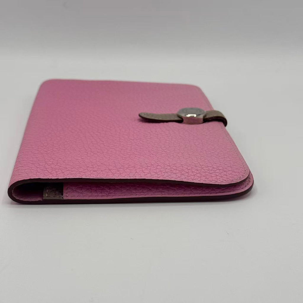 Pink Togo Dogon Recto Verso Wallet