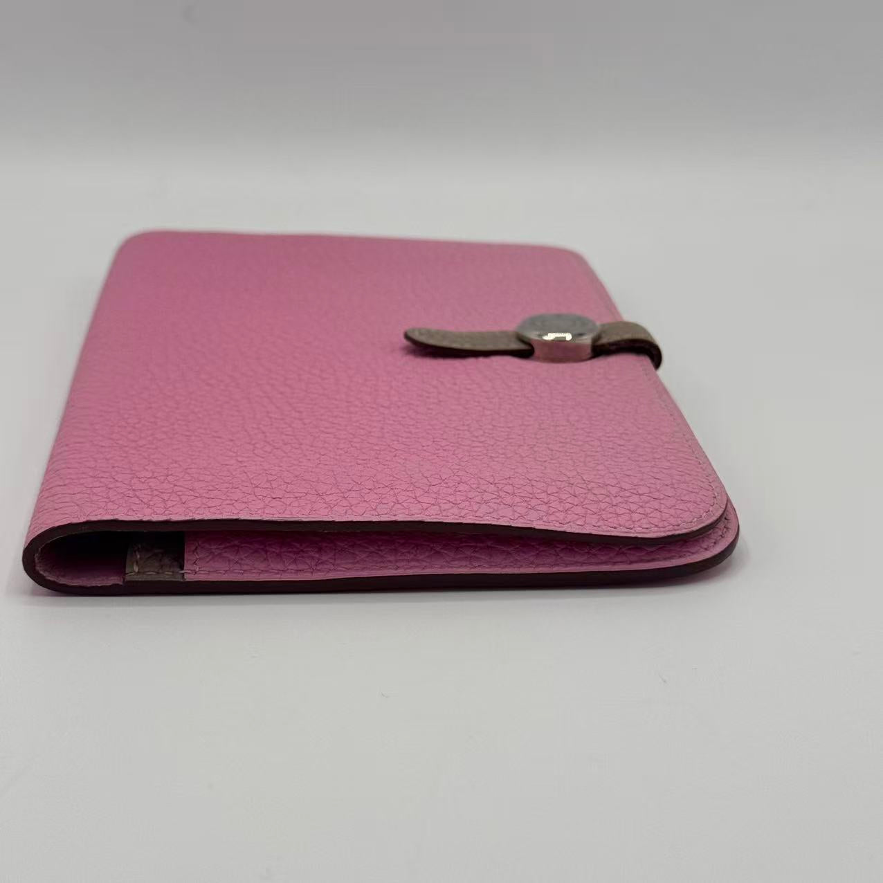 Pink Togo Dogon Recto Verso Wallet