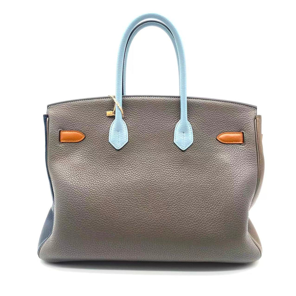 Birkin 35 Ultraviolet Etain Bleu Lin Bleu Orage