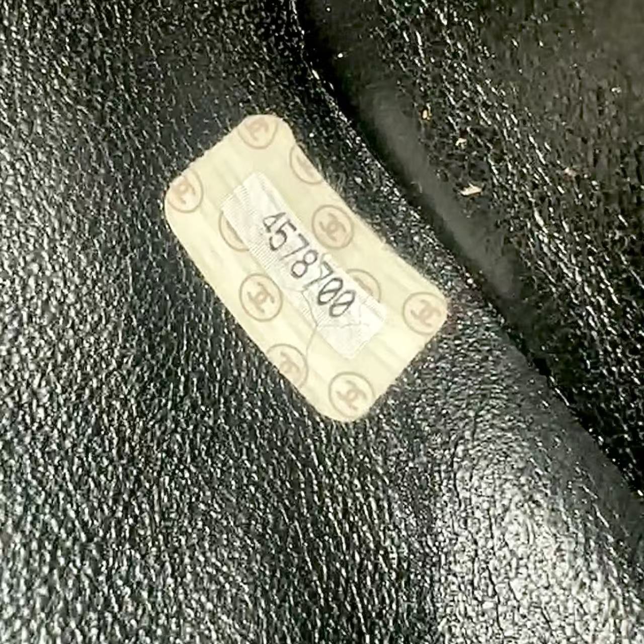 Vintage Black Medallion Tote in Black Quilted Caviar Leather with Gold Hardware Twins