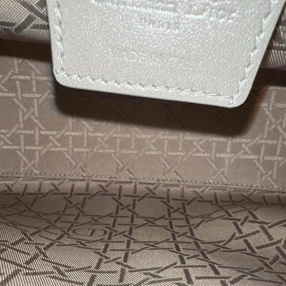 Lady Dior Bag Cannage Quilt Metallic Leather Medium B24536