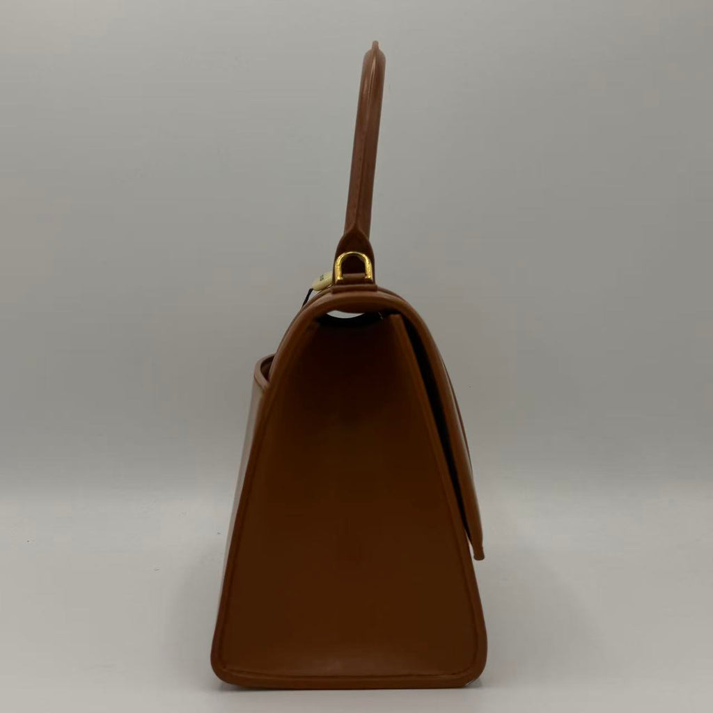 Hourglass Top Handle Bag Leather Small