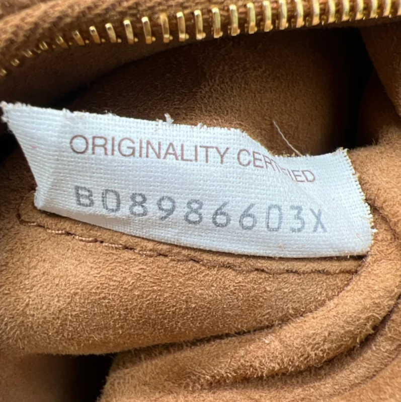 French Calfskin Maxi Intrecciato Small Arco Wood B24120