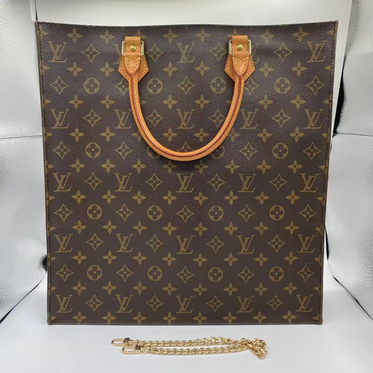 LV Sac Plat Bag Monogram Canvas
